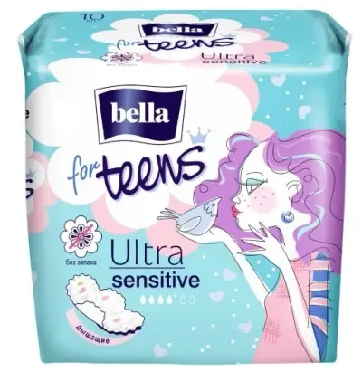 Прокладки Bella Sensitive для девочек-подростков, 10 шт